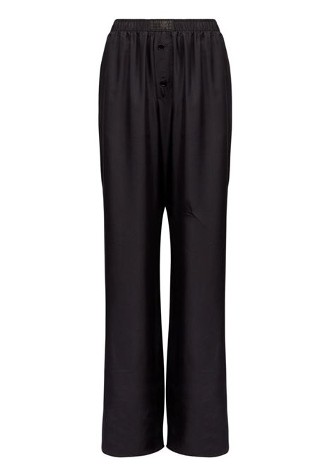 Pantaloni in seta in nero Mm6 maison margiela - donna MM6 MAISON MARGIELA | S52KA0529M35244900